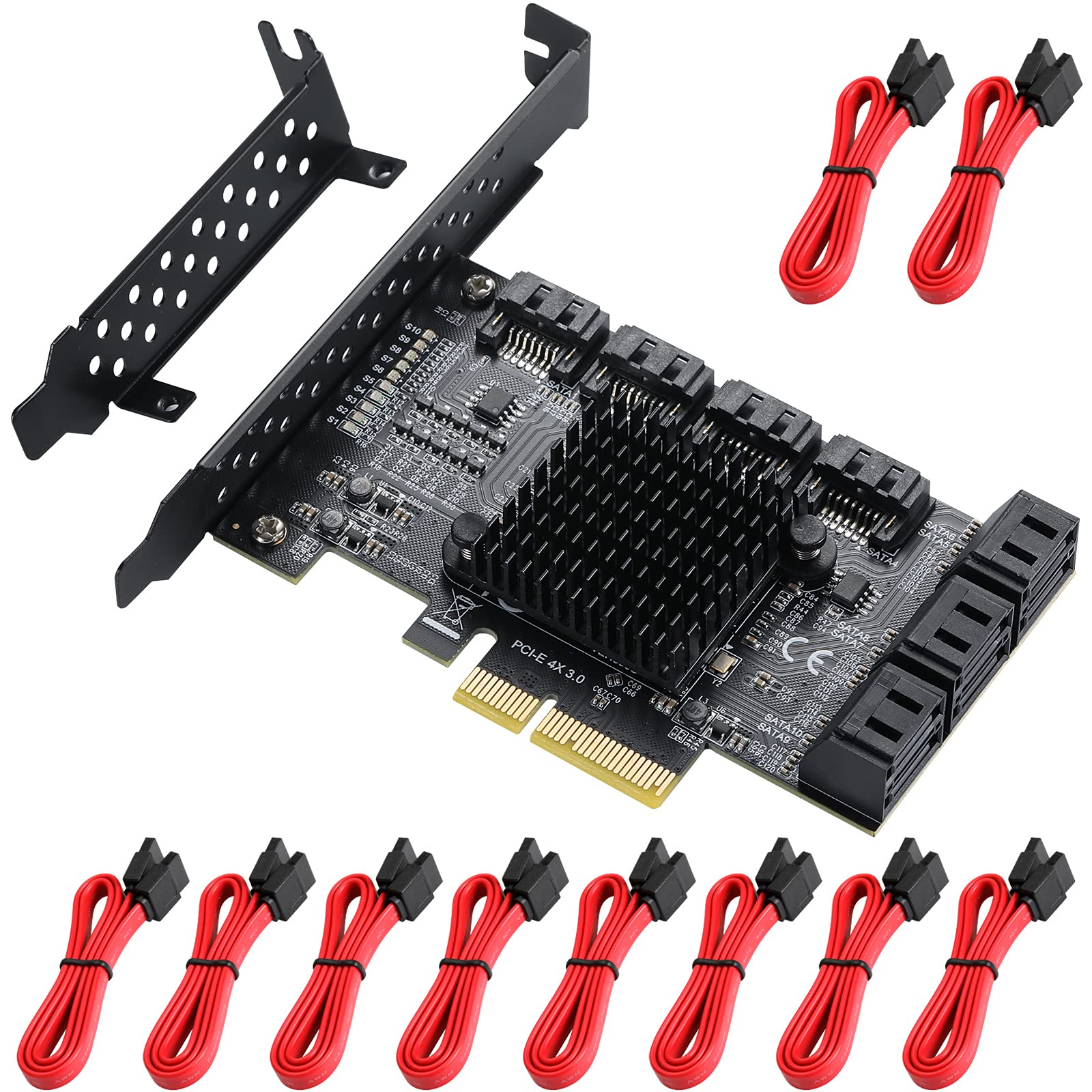    کارت مبدل 10 Port PCI Express to Sata